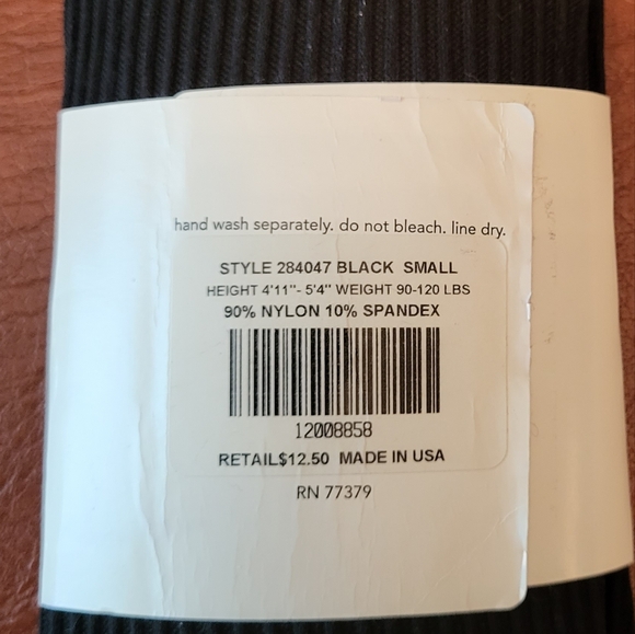Opaque Black Tights From Loft! Size Small! NWT! - Picture 3 of 3